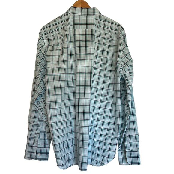 BONOBOS Long Sleeve Button Down Shirt Mens XL Long Slim Fit 100% Cotton Plaid - Picture 2 of 4